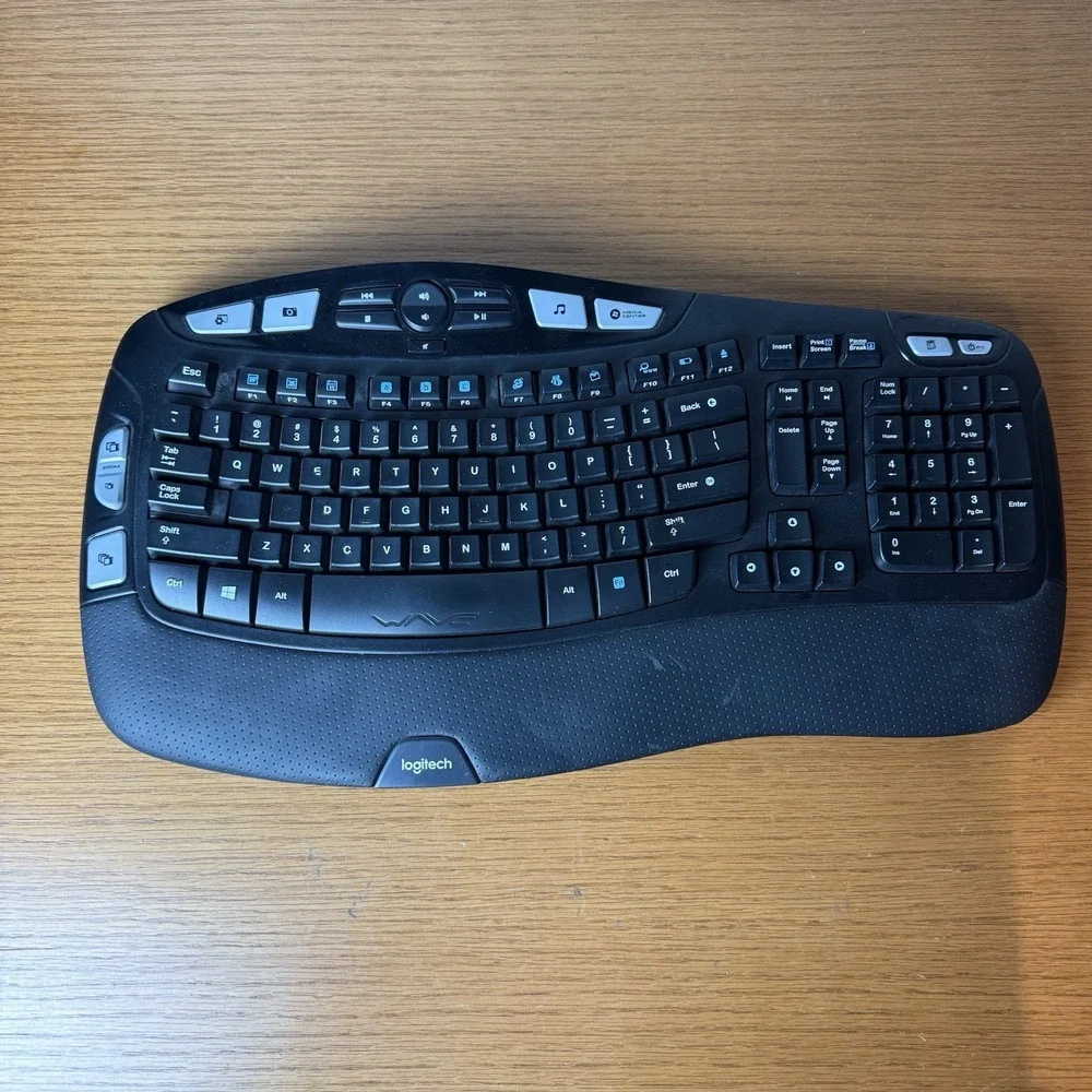 Logitech K350 Comfort Wave Wireless Keyboard NO USB Dongle